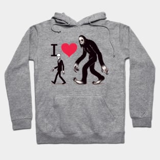 I Love Monsters, Cryptids, and Creepypasta Hoodie